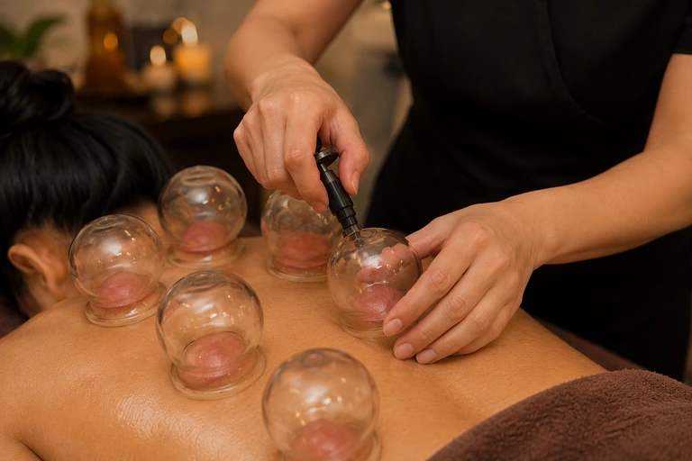 Cupping čaše na leđima tretman Zagreb